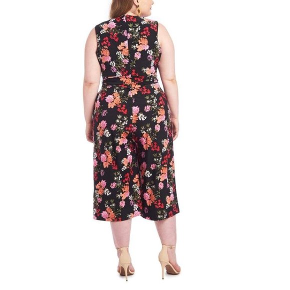 NWT Rachel Roy Floral Jumpsuit 2X - Picture 3 of 4